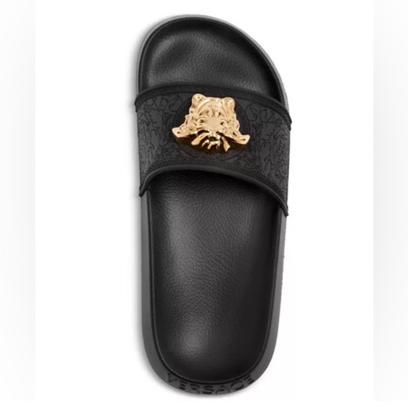 NIB Versace Medusa Slides, Size 8 - Picture 2 of 3